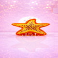 Vibrant Starfish Hair Claw Clip with Glossy Finish and Strong Hold