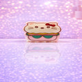 Cute Cat Burger Hair Claw Clip with Glossy Finish and Strong Hold